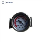 เกจวัดแรงดันหน้าปัด 40 มม. ตัวเรือนเหล็กสีดำ